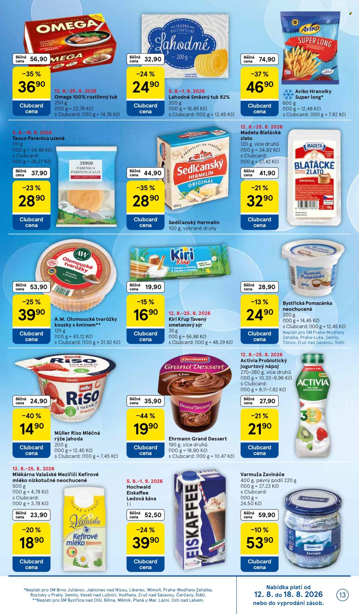 Leták TESCO supermarket - 12.8.2026 - 18.8.2026. Strana 13