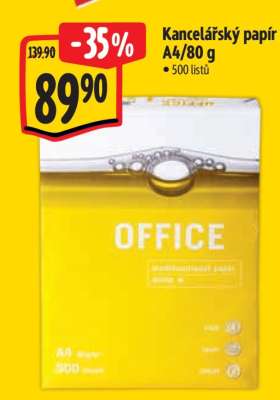 Kancelářský papír A4 / 80 g