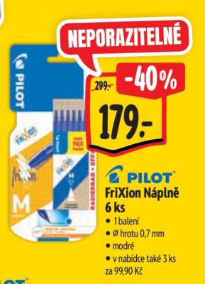 Pilot FriXion Náplně 6 ks