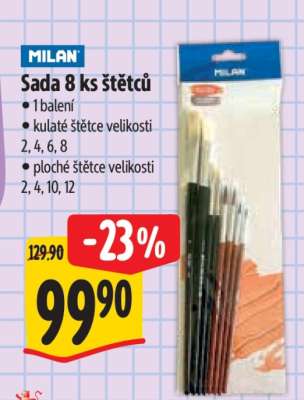 Sada 8 ks štětců