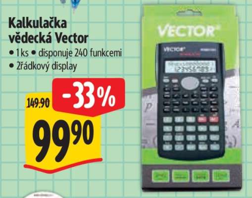 Kalkulačka vědecká Vector