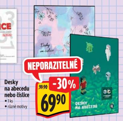 Desky na abecedu nebo číslice