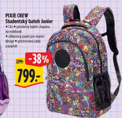PIXIE CREW Studentský batoh Junior