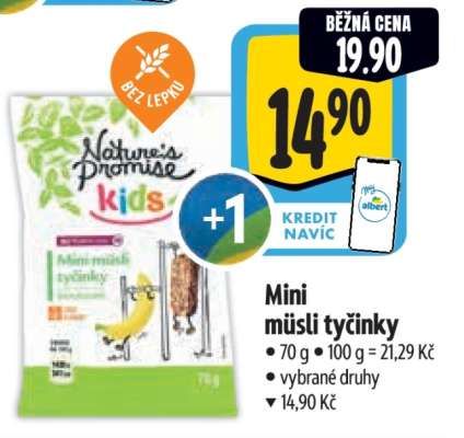 Mini müsli tyčinky
