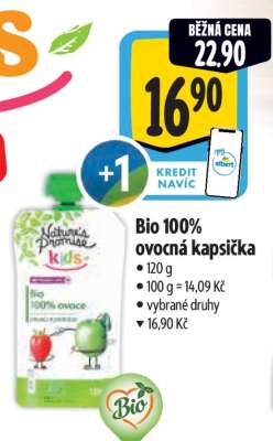 Bio 100% ovocná kapsička