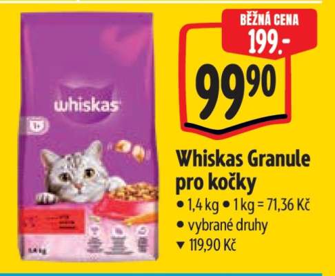 Whiskas Granule pro kočky