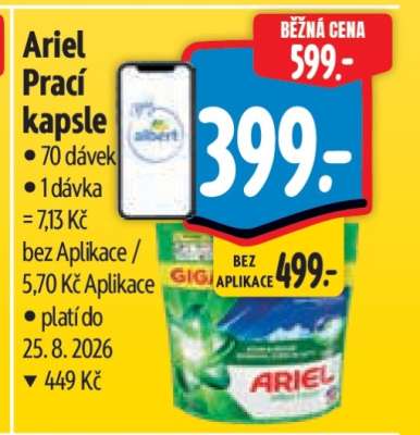 Ariel prací kapsle