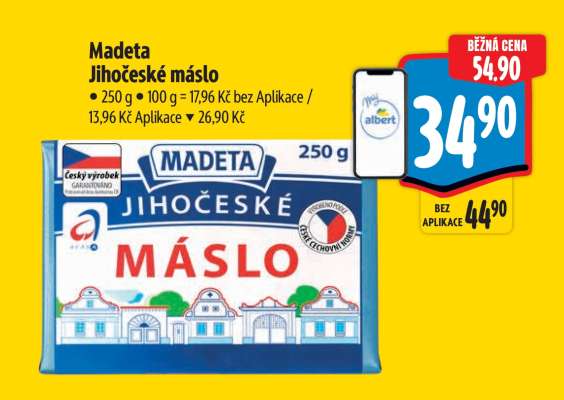 Madeta Jihočeské máslo
