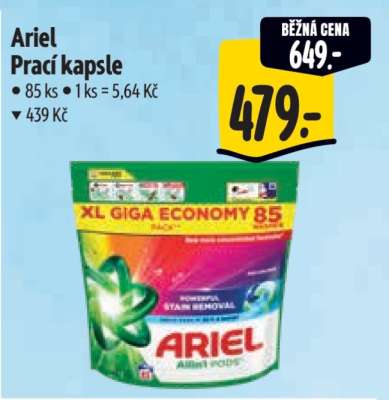 Ariel prací kapsle