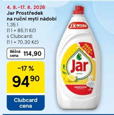 Jar Prostředek na ruční mytí nádobí