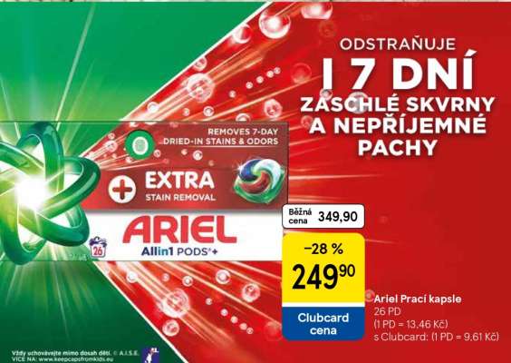 Ariel prací kapsle