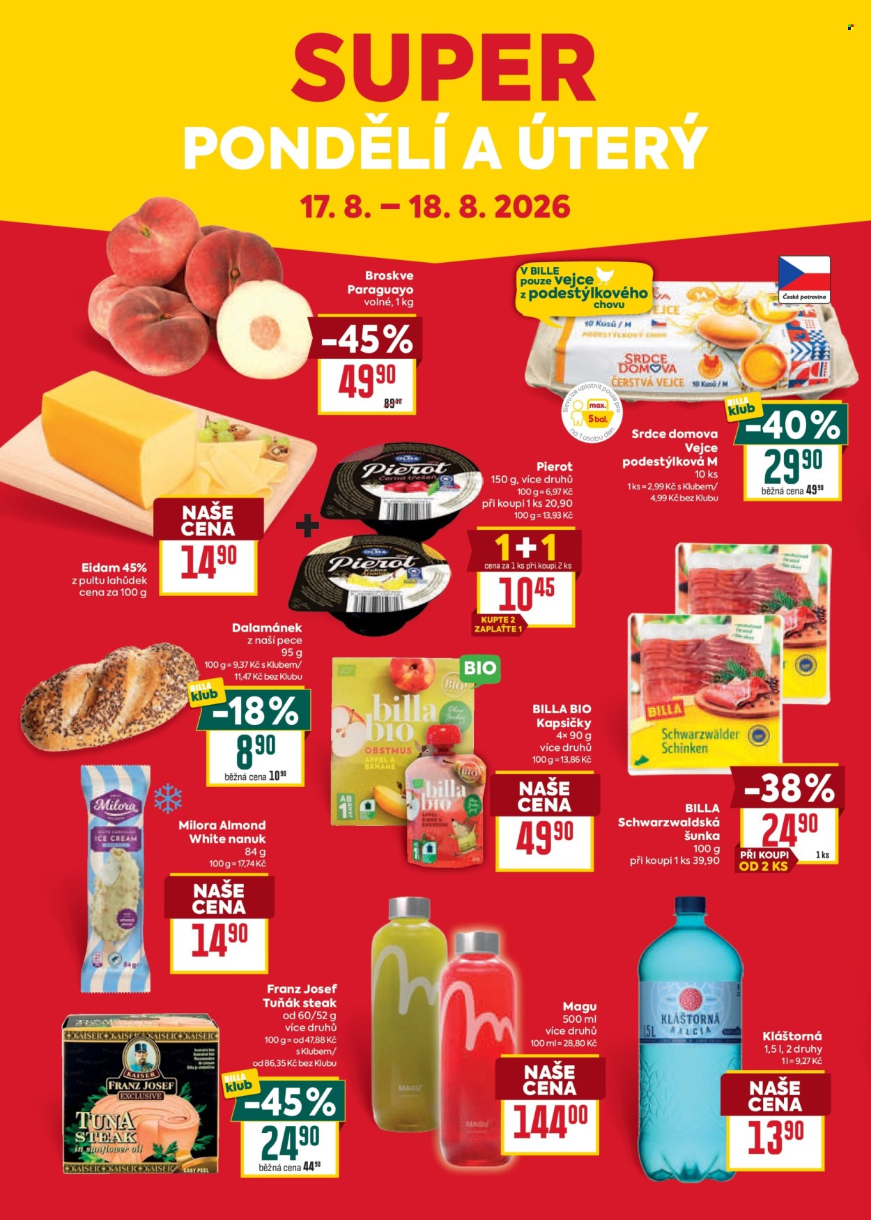 Leták BILLA - 12.8.2026 - 18.8.2026. Strana 32