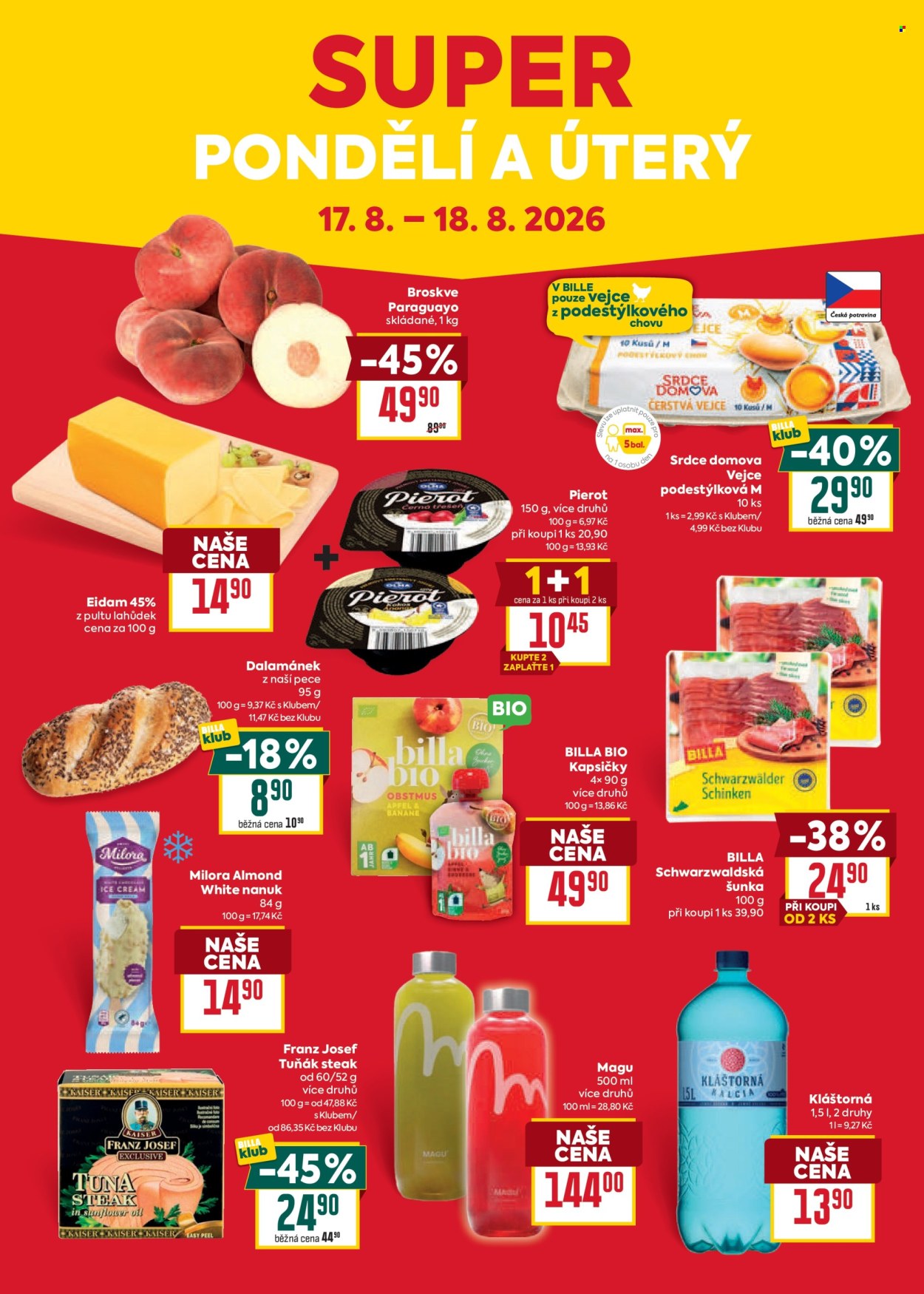 Leták BILLA - 12.8.2026 - 18.8.2026. Strana 8