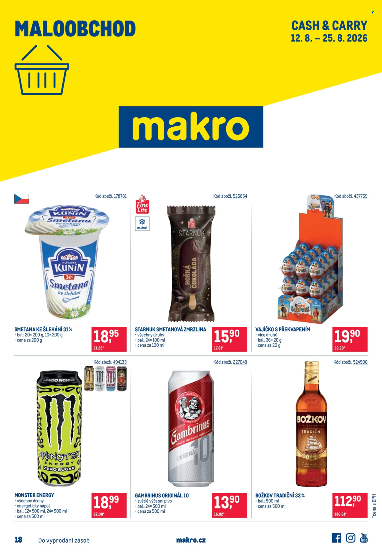 Leták MAKRO - 12.8.2026 - 25.8.2026. Strana 1