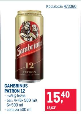 Gambrinus Patron 12