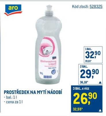 Prostředek na mytí nádobí