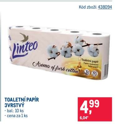 Toaletní papír 3vrstvý