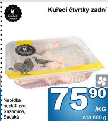 Kuřecí čtvrtky zadní