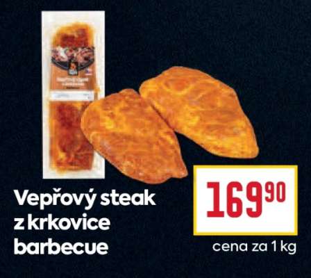 Vepřový steak z krkovice barbecue