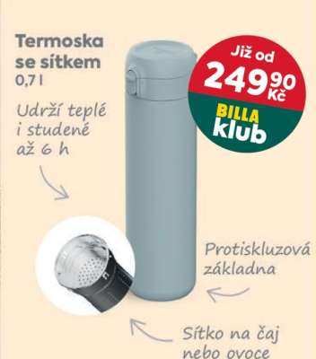 Termoska se sítkem