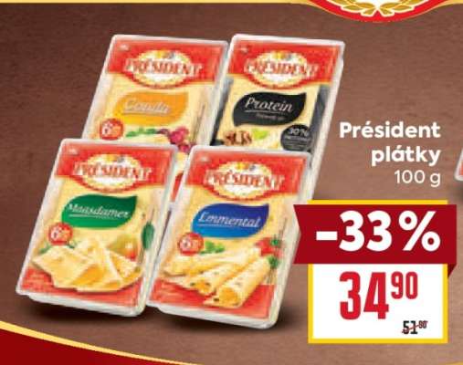 Président Plátky 100 g