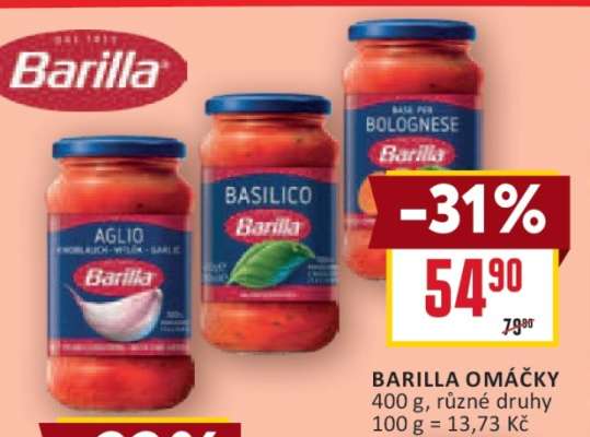 BARILLA OMÁČKY