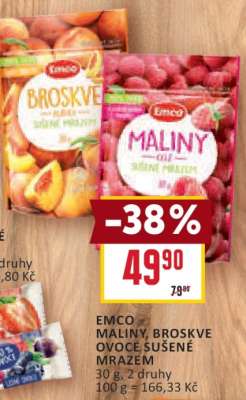 EMCO Maliny, Broskve Ovoce Sušené Mrazem