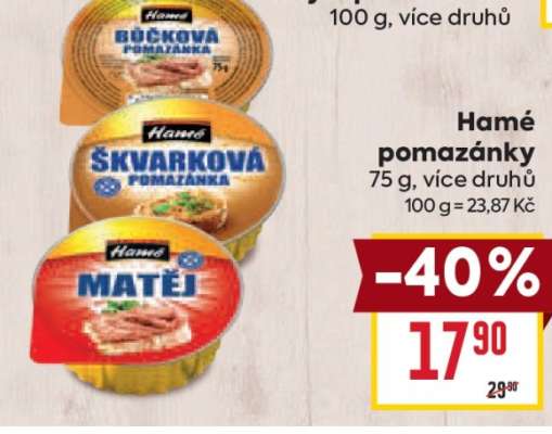 HAMÉ POMAZÁNKY
