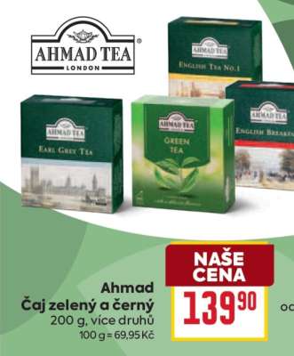 Ahmad Čaj zelený a černý