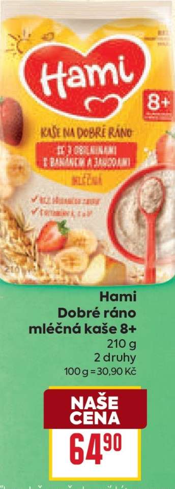 Hami Dobré ráno mléčná kaše 8+