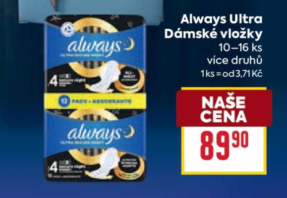 Always ultra Dámské vložky
