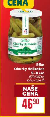Efko Okurky delikates 5–8 cm