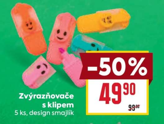 Zvýrazňovače s klipem