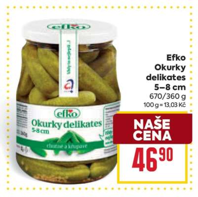 Efko Okurky delikates 5–8 cm