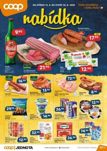 Leták coop JEDNOTA - 12.8.2026 - 25.8.2026.