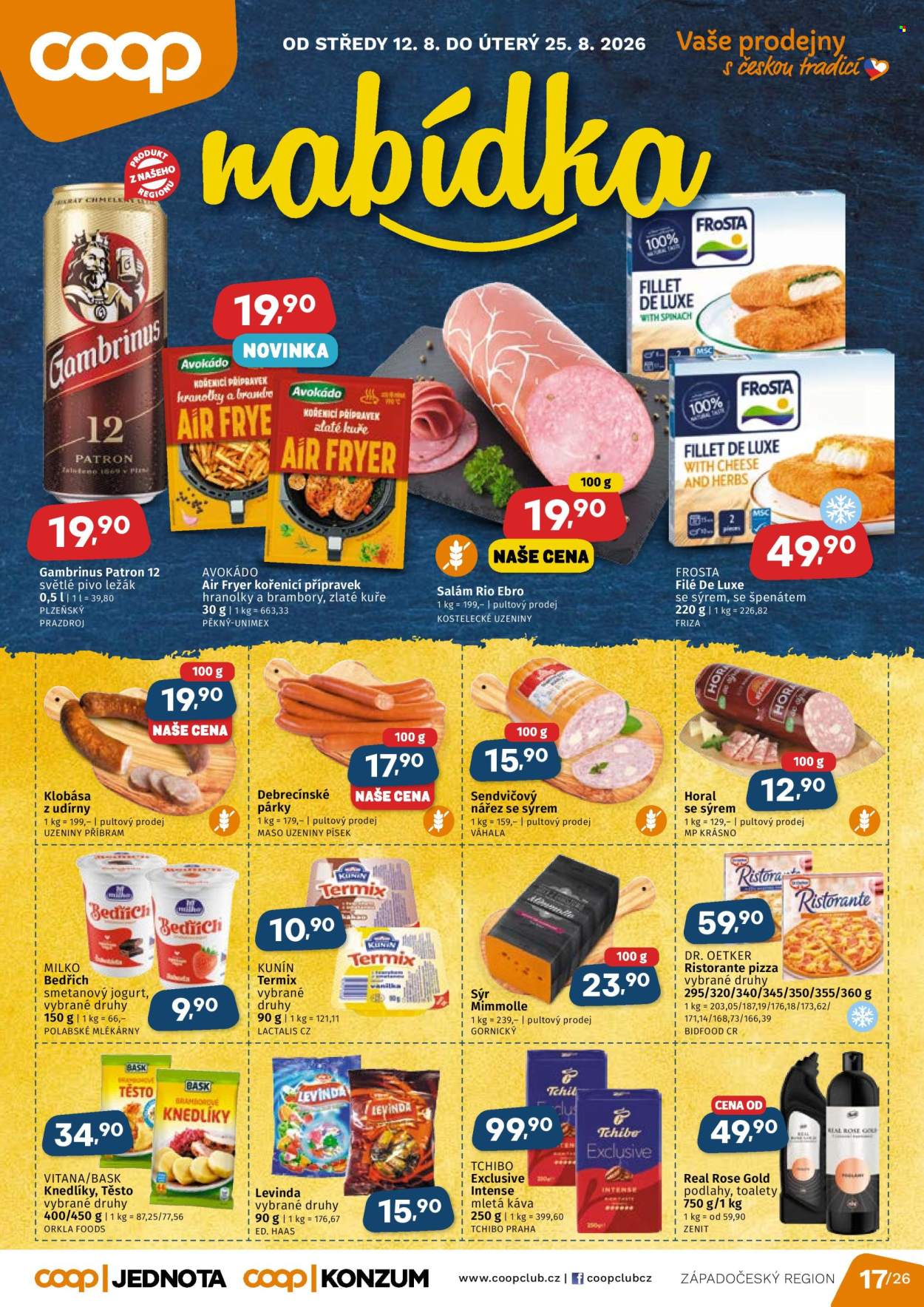 Leták coop JEDNOTA - 12.8.2026 - 25.8.2026. Strana 1