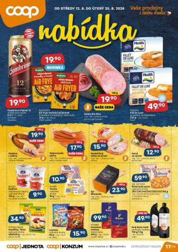 Leták coop JEDNOTA - 12.8.2026 - 25.8.2026.