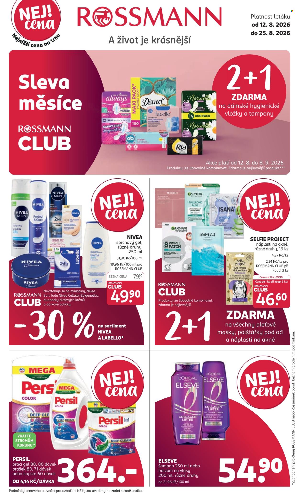 Leták ROSSMANN - 12.8.2026 - 25.8.2026. Strana 1