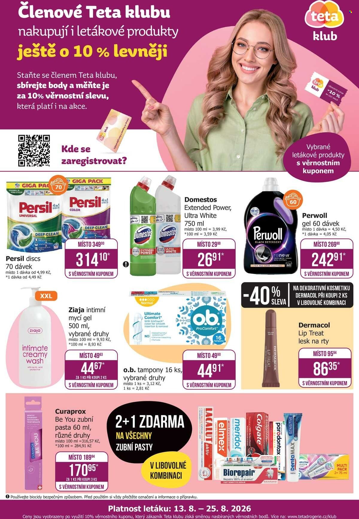 Leták Teta drogerie - 13.8.2026 - 25.8.2026. Strana 1