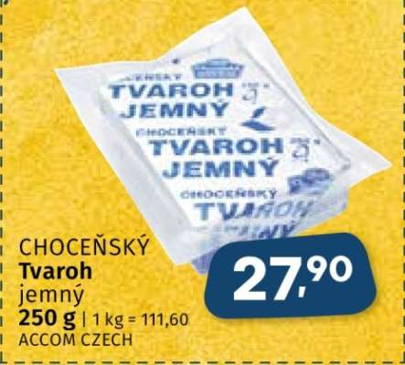 Choceňský tvaroh jemný