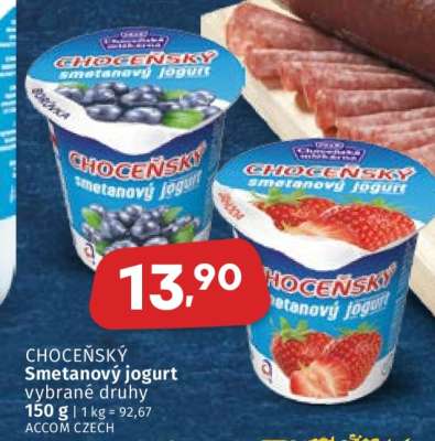 Choceňský smetanový jogurt