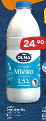 Olma Čerstvé mléko polotučné