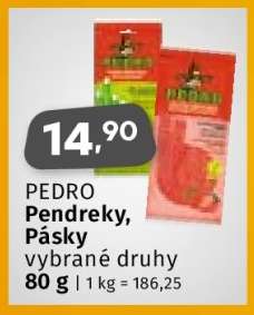 PEDRO Pendraky, Pásky