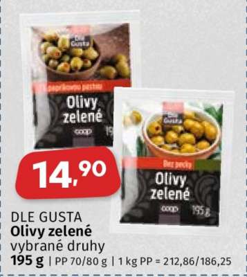 DLE GUSTA OLIVY ZELENÉ