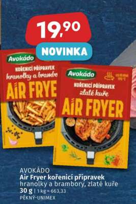 Avokádo Air Fryer kořenicí přípravek
