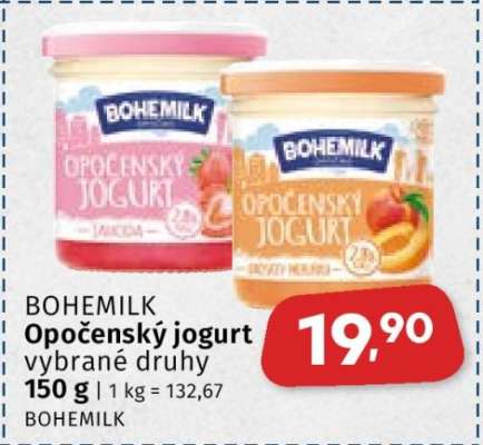 BOHEMILK Opočenský jogurt