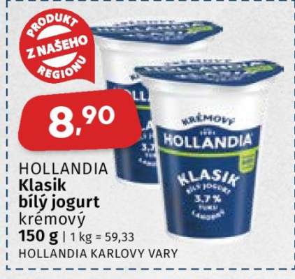 HOLLANDIA Klasik bílý jogurt krémový