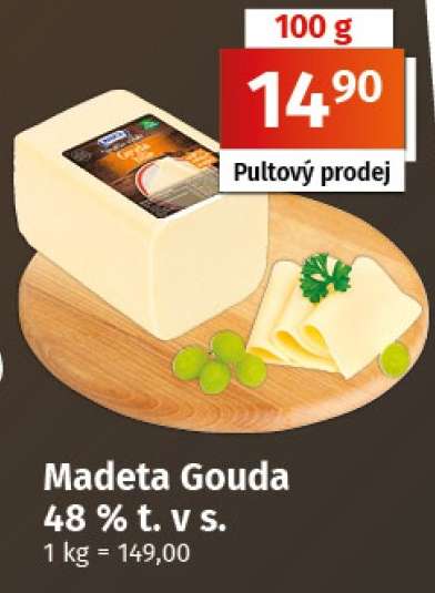 Madeta Gouda 48 % t. v s.