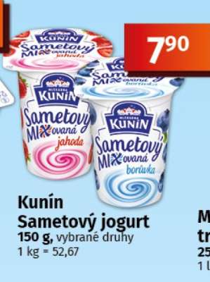 Kunín Sametový jogurt