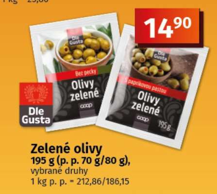 Zelené olivy